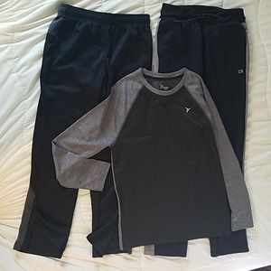 Boys Activewear Set Gap 2 Pants 1 Shirt 10 12